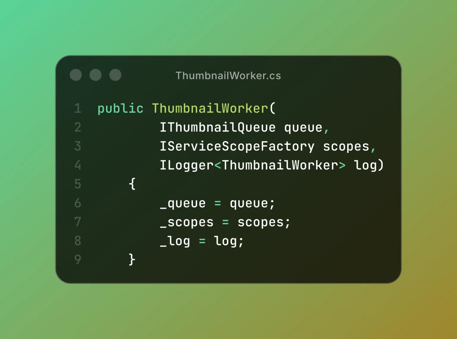 C# code for a .NET background worker using System.Threading.Channels